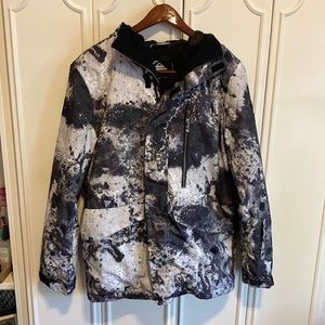 Quiksilver Black and White Ski Jacket
